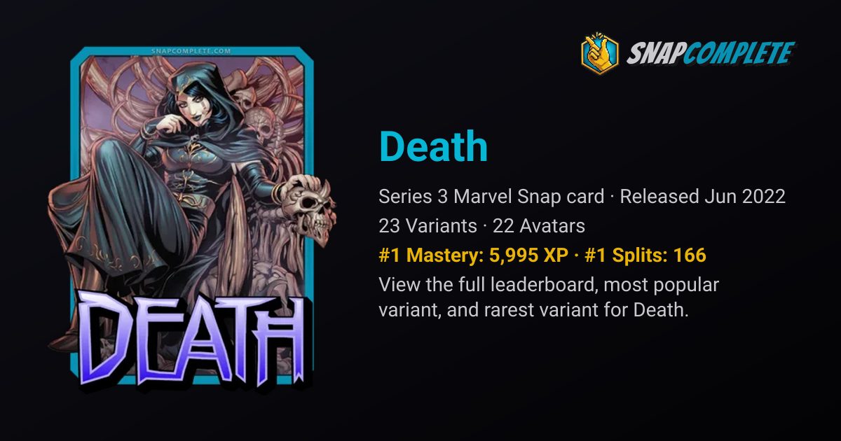 Best Death Decks: Marvel Snap Win Rates & Stats