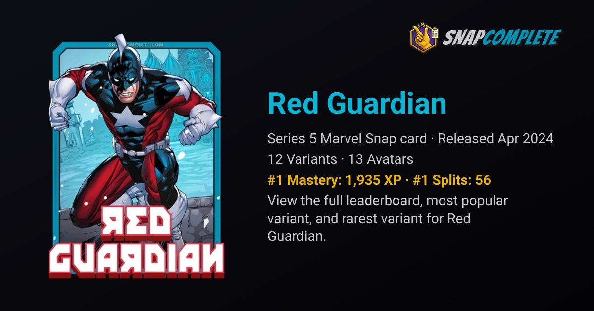 Best Red Guardian Decks: Marvel Snap Win Rates & Stats
